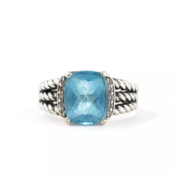 David Yurman Blue Topaz. - Picture 1 of 12